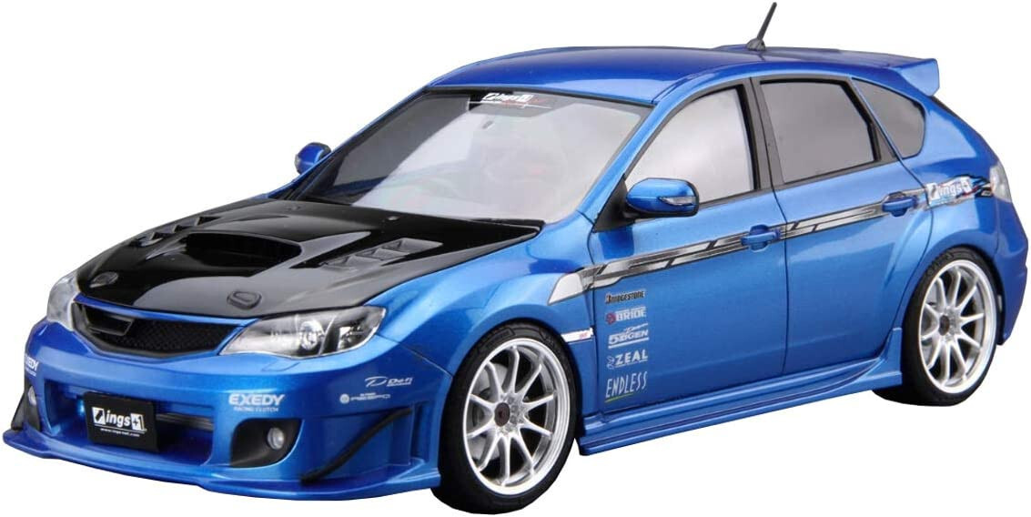 Aoshima Japan No.35 Subaru INGS GRB Impreza WRX STI 07' 1/24 model