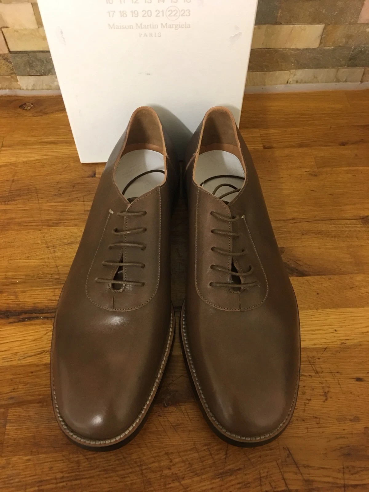 MAISON MARGIELA Scarpe derby MAISON MARTIN MARGIELA in pelle marrone UK 11 EU 45