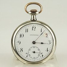WORKING Pocket Watch STUPENDA Men's no fusee duplex no chronometer no repeater