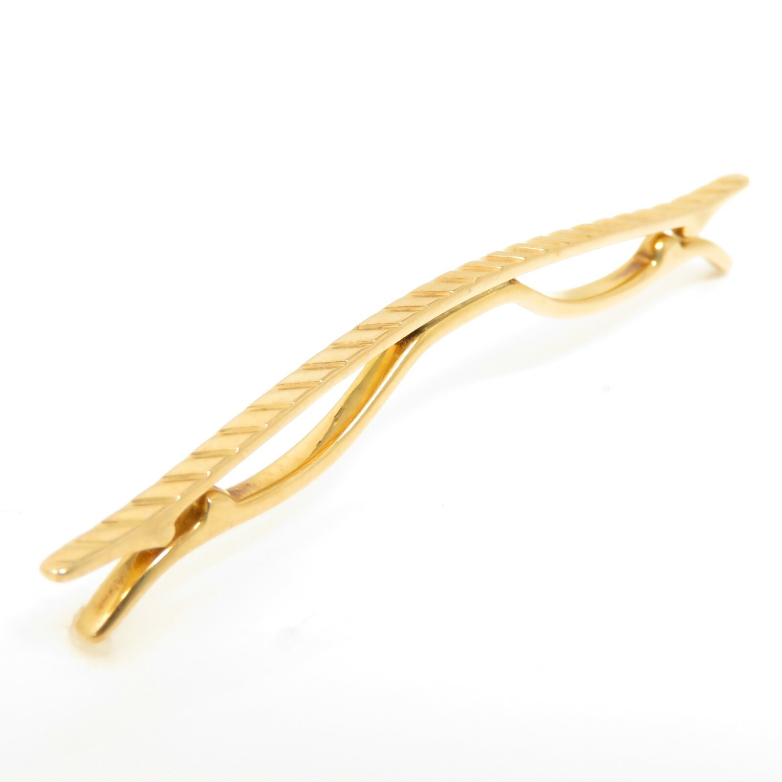 NYJEWEL Tiffany & Co 14k Yellow Gold Scarf Clip - image 1
