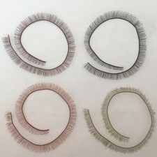 4 colors 20x8CM Bjd/sd False Eyelashes Doll Eyelash Strip for Dolls Eyelash