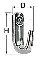 Osculati Haken Edelstahl Poliert 29X32 Mm