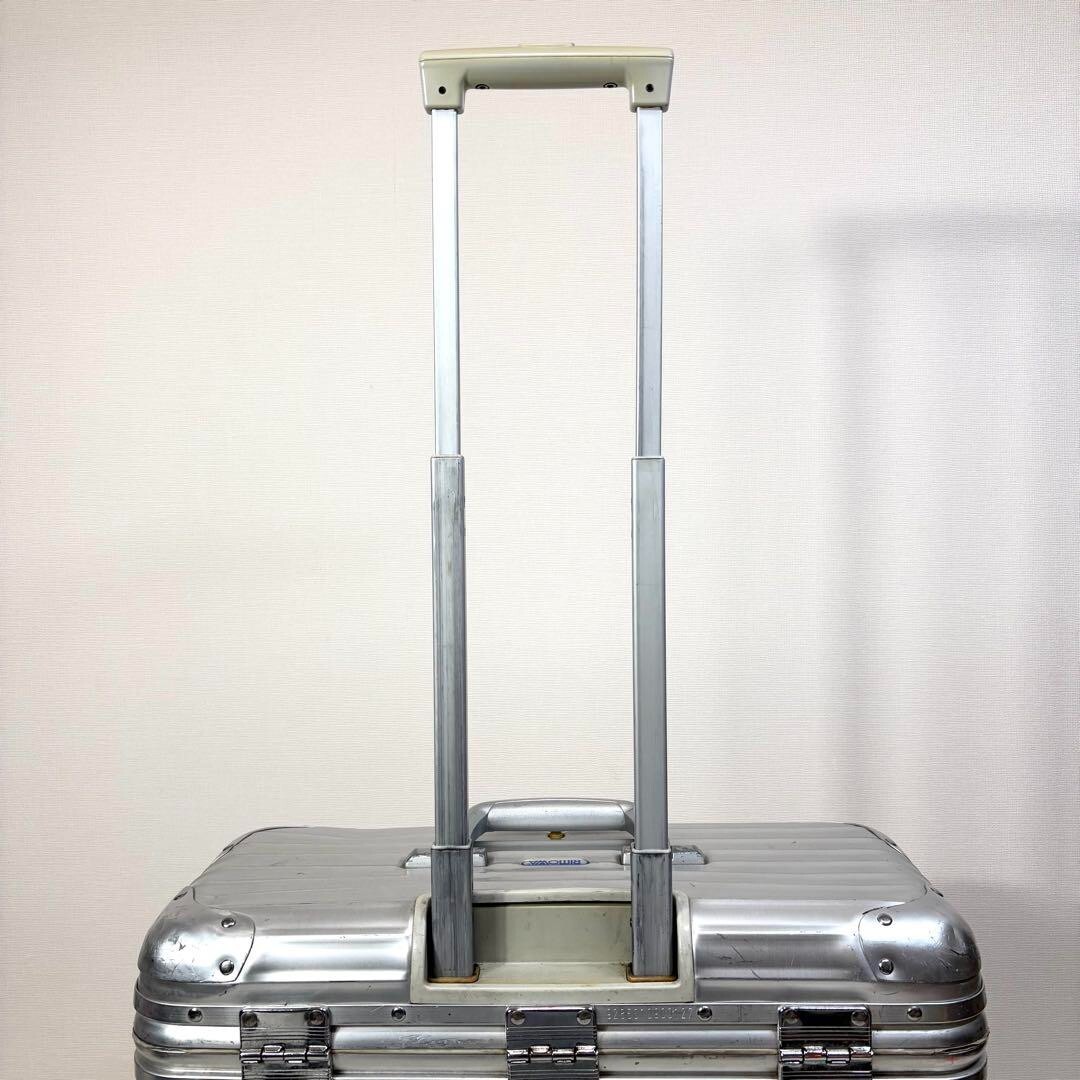 RIMOWA TOPAS PILOT TROLLEY 2コセート Rimowa x Porsche Topas Pilot Trolley 2 Wheel Silver Vintage
