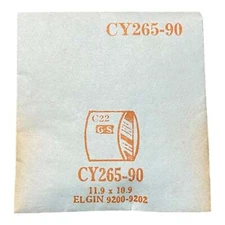 Germanow-Simon Mach (GS) CY265-90 Watch Crystal 11.9x10.9 NOS Part Flexo Elgin