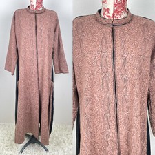 Vtg Embroidered Robe Ornate Handmade Middle East Religious Wedding Dress Kaftan