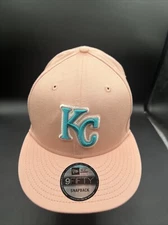 New Era Kansas City Royals Pink Sky Aqua Undervisor 9FIFTY Snapback Hat