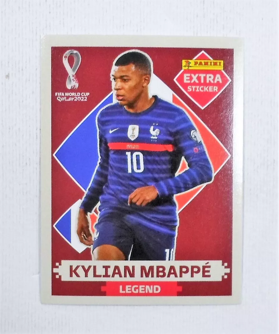 figurinha fifa copa do mundo 2022 extra sticker kylian mbappé