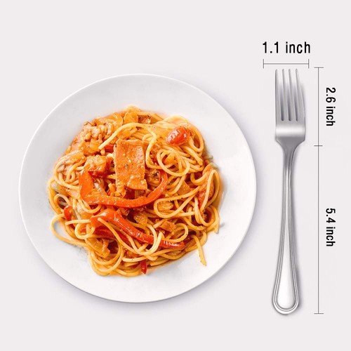 Dinner Forks Set of 6, 8 Inches, 18/0 Large Table Forks Stainless Steel - Bild 3 von 9