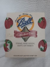 Ball Holiday Collection Canning Jars 1998 8oz Jars w/ Dome Lids NIB