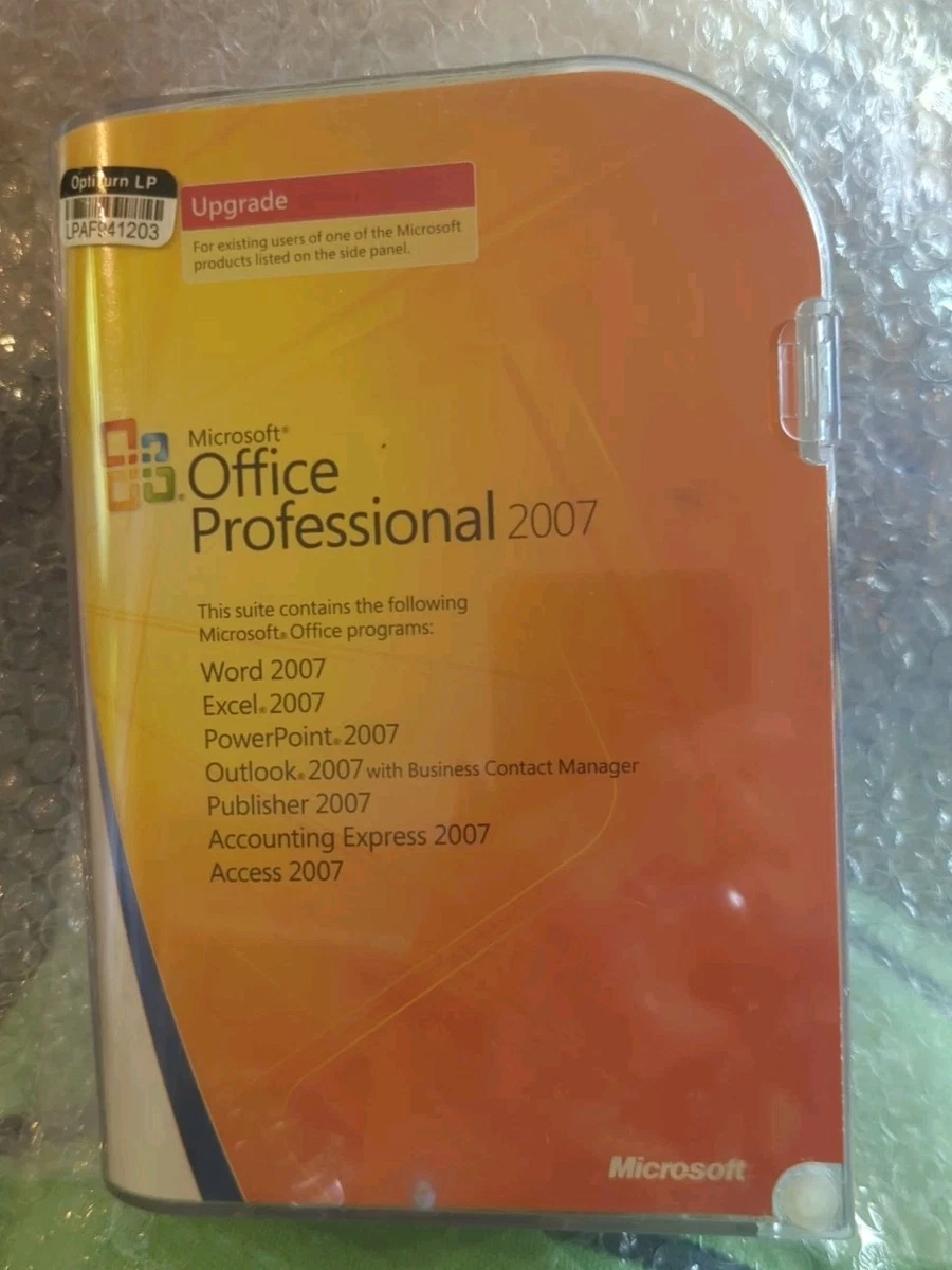 Microsoft Office 2007 Professional for sale | eBay