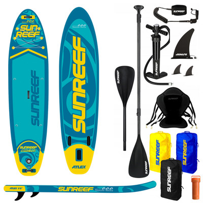 SUNREEF SUP 350cm 200kg Stand UP Paddle Board SITZ SET Surfboard aufblasbar 2in1