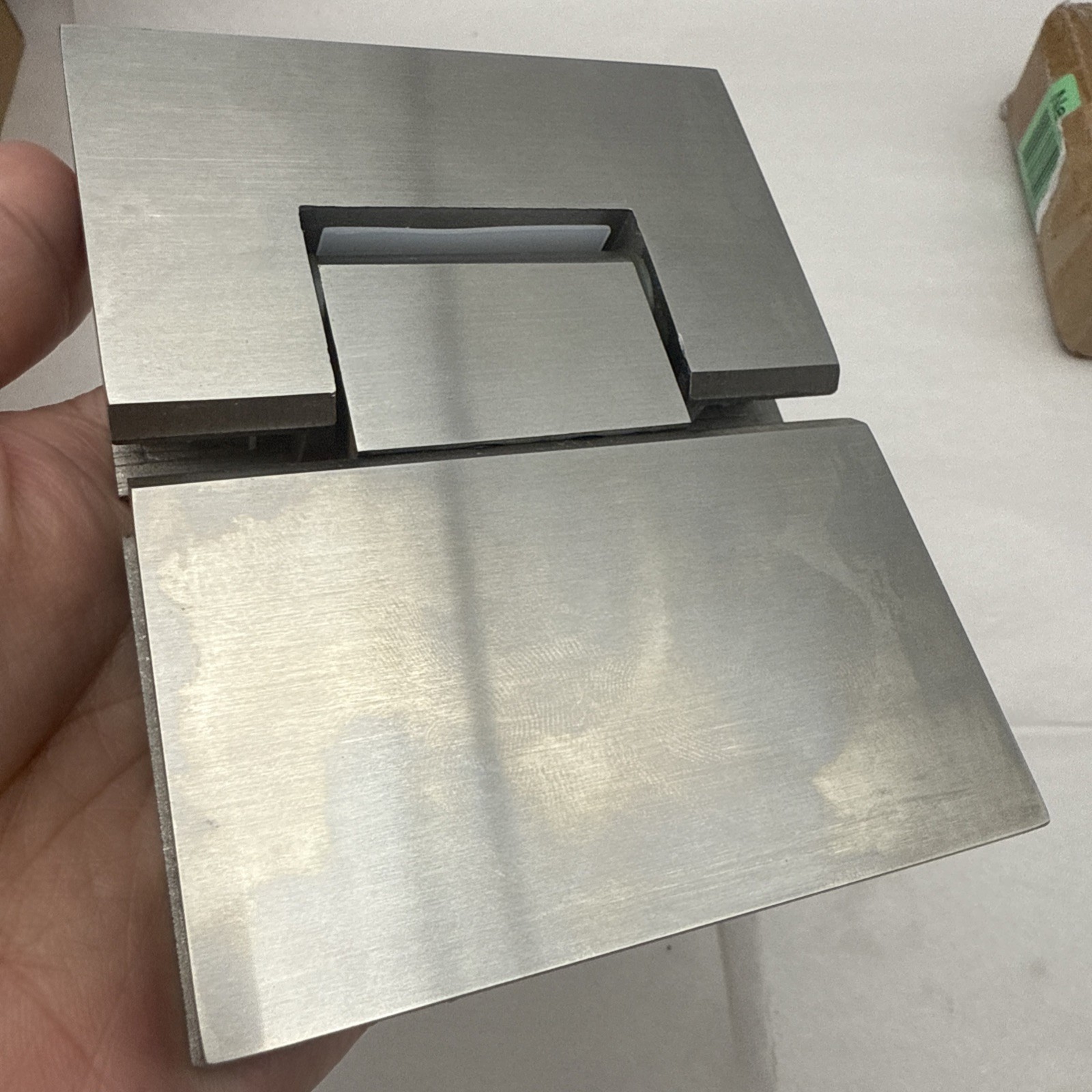 Alise Glass Shower Door Hinge Self Bracket For Glass Door Chrome FOR PARTS *read