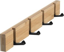 Garderobenhaken Holz Wand Kleiderhaken Faltbar 4 Haken Platzsparend