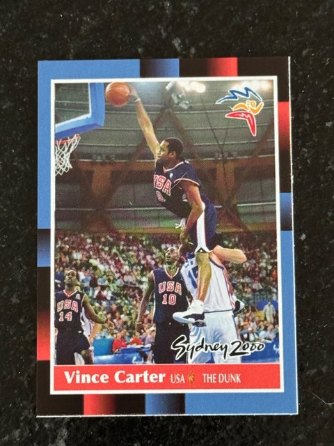 VINCE CARTER 2000 Team USA Summer Olympics Basketball "The Dunk" 88 Blue Card