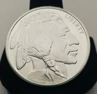 1 Troy oz .999 Silver Golden State Mint Buffalo Indian Round #A005