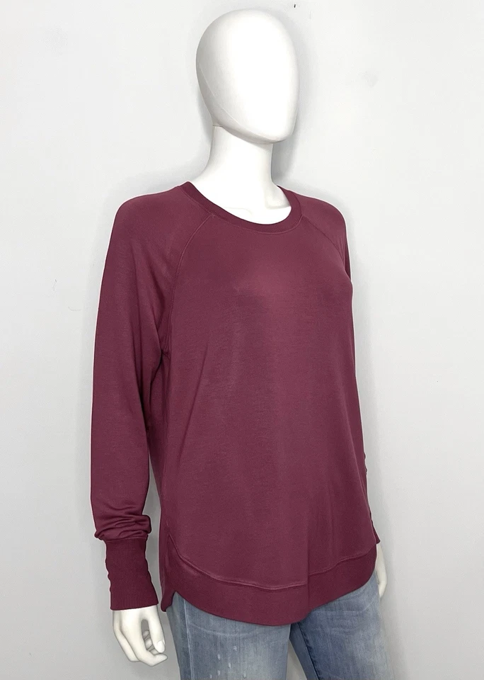 Sudadera Athleta Mujer M Terracota Cuello Redondo Pullover Manga Larga Foto 2 de 4