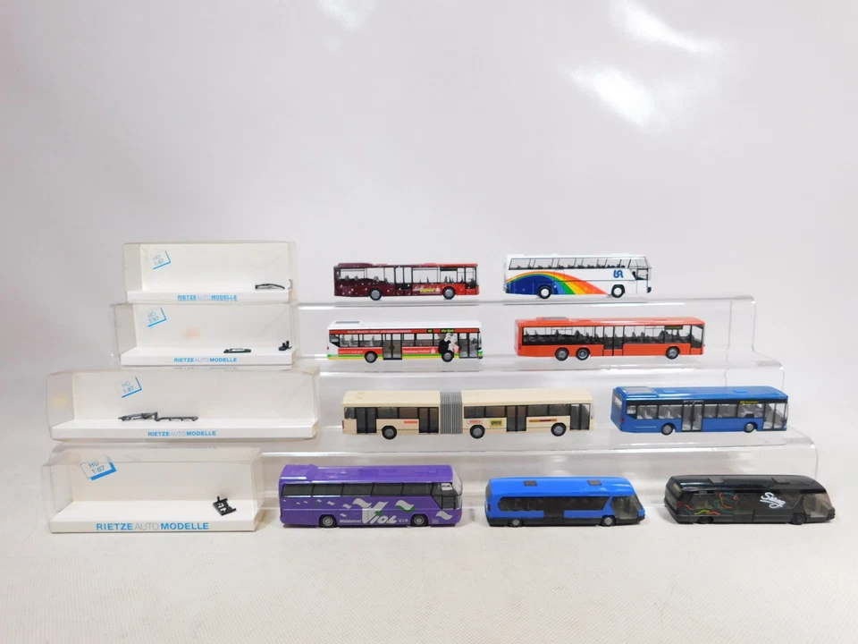 Rietze 1:87 H0 9x Bus Mercedes MB Neo Piano Setra S 315 Nf 319 4xOVP#EI135-1 - Immagine 2 di 4