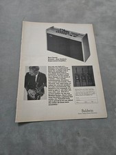 TBOOK46 MAGAZINWERBUNG 11X8" BALDWIN - SUPERSOUND VERSTÄRKER