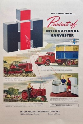 1948 Dual Sided Farm Ads - International Harvester & Studebaker Truck Ad#1704