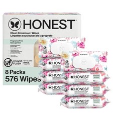 Honest Company Multi-Use Baby Wipes, Rose Blossom, 576 Count