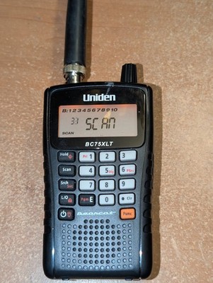 Uniden Bearcat BC75XLT Handheld Scanner - Power Tested - Free Shipping