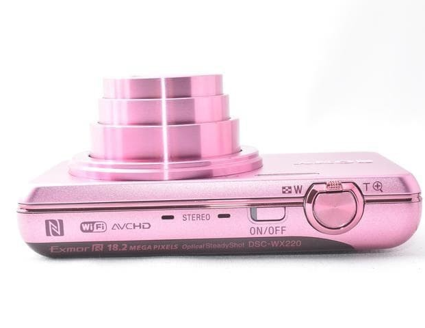 SONY Cybershot DSC-WX220 pink 18.2MP 10x Zoom Digital Camera w