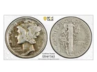 1942/1 10C Merc Dime PCGS Genuine Cleaned-VF Detail Gold Shield Item #769