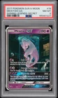 2017 POKEMON SUN & MOON SHINING LEGENDS SECRET #78 MEWTWO GX PSA 8