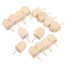  15pcs Blank Wood Hanukkah Dreidels - Unfinished Wooden Spinning Tops For Diy