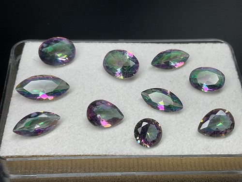 Edelstein Bi Color  Rainbow Colors Konvolut ! weitere Auswahl erwartet Sie ! E18