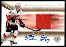 2015-16 ULTIMATE ROOKIE JERSEY PATCH AUTO Sam Bennett Auto Calgary Flames #05-SB