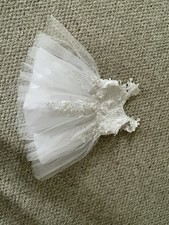 4T Flower Girl Dress With White Tulle