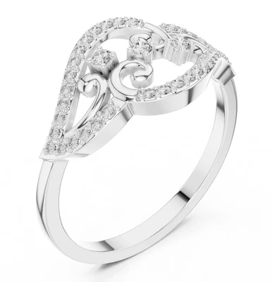 Zertifizierter natürlicher VVS1 D Diamant exquisiter Ehering Schmuck 14 Karat... - Bild 1 von 4