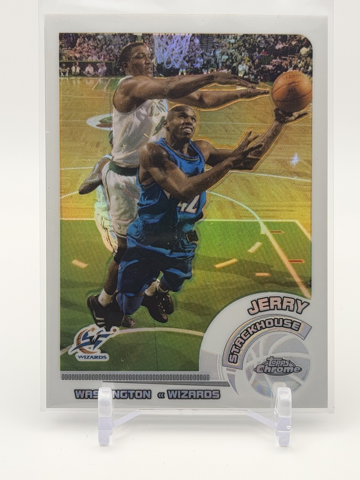 2002-03 Topps Chrome - Jerry Stackhouse #19 White Border Refractor /249