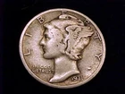 1931-S  Mercury Dime, Fine Grade.