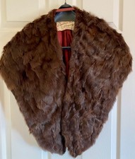 Vintage 1950s Genuine Mink Fur Stole Cape with Hand Pockets – Canadian Fur Co