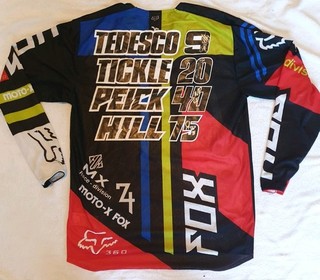 Ivan Tedesco Weston Peick Broc Tickle Josh Hill Signed MX/AMA Supercross Jersey
