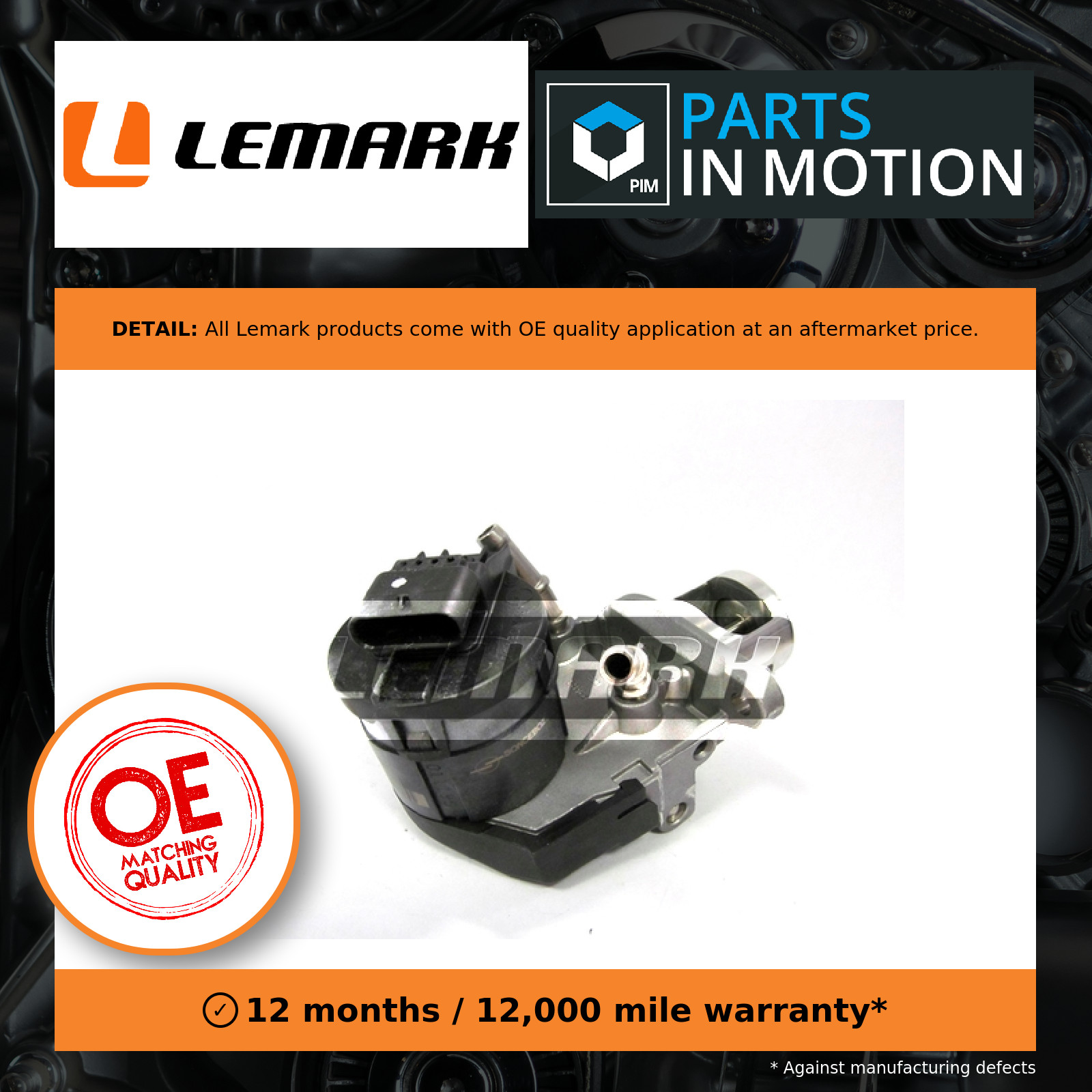 EGR Valve LEGR143 Lemark 11717805447 11717810871 11719886714 7805447 7810871 New