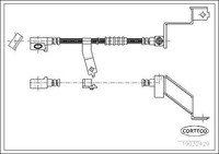 Corteco 19032429 Bremsschlauch FüR Chrysler