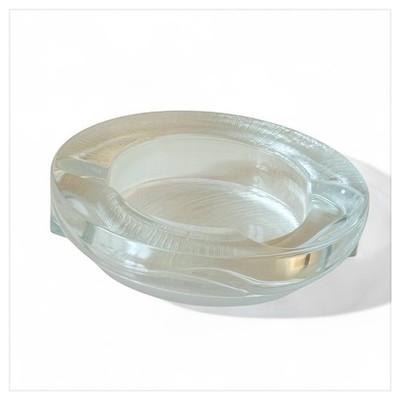 Vintage Crystal Ashtray Arnolfo Di Cambio Azteca Series Fabio Frontini '70