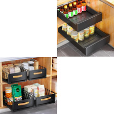 1PC Pull Out Cabinet Organizer 1Pc Pull Out Cabinet Organizer Fixed with Adhesiv