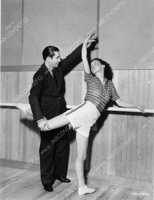 | candid Maureen O'Sullivan practices some dance moves MGM Studios dp-0471 - dp-