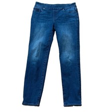 Chicos Jeans Womens Size 0.5 US 6 Blue Pull On Jeggings Mid Rise Med Wash