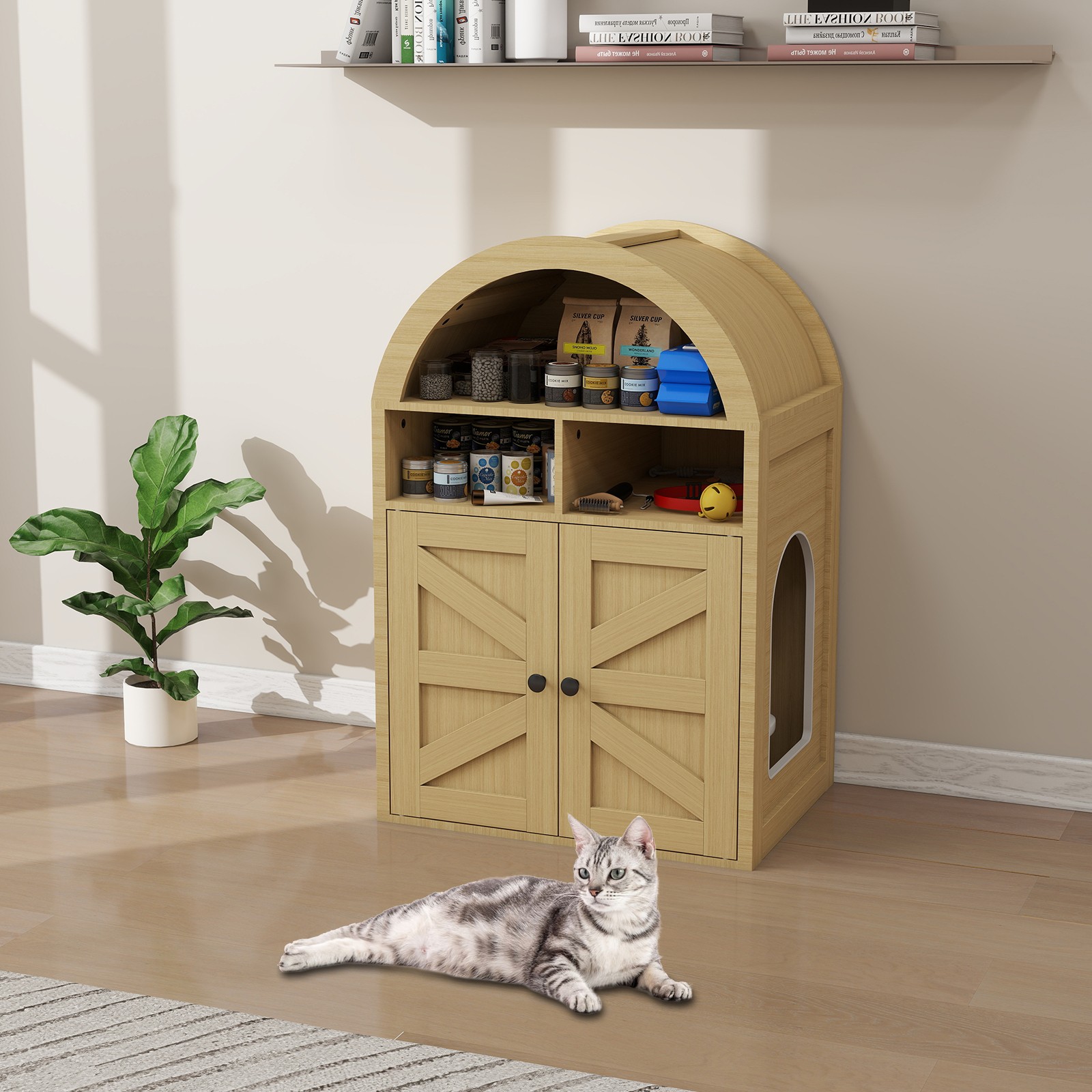 Enclosure Furniture With Storage - Pet Supplies Organizer
