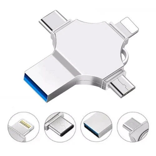2TB 1TB USB 4 in 1 Flash Drive Memory Stick Type C For iPhone iPad Android Phone - Picture 20 of 31