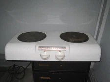 Vtg Deco Westinghouse 2 Burner Hot Plate Stove Top Farm House Cooker Working