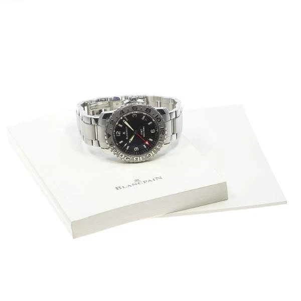Blancpain — Blancpain Triomphe 2250-1130-71 40mm SS Black Dial Automatic Watch #C2380