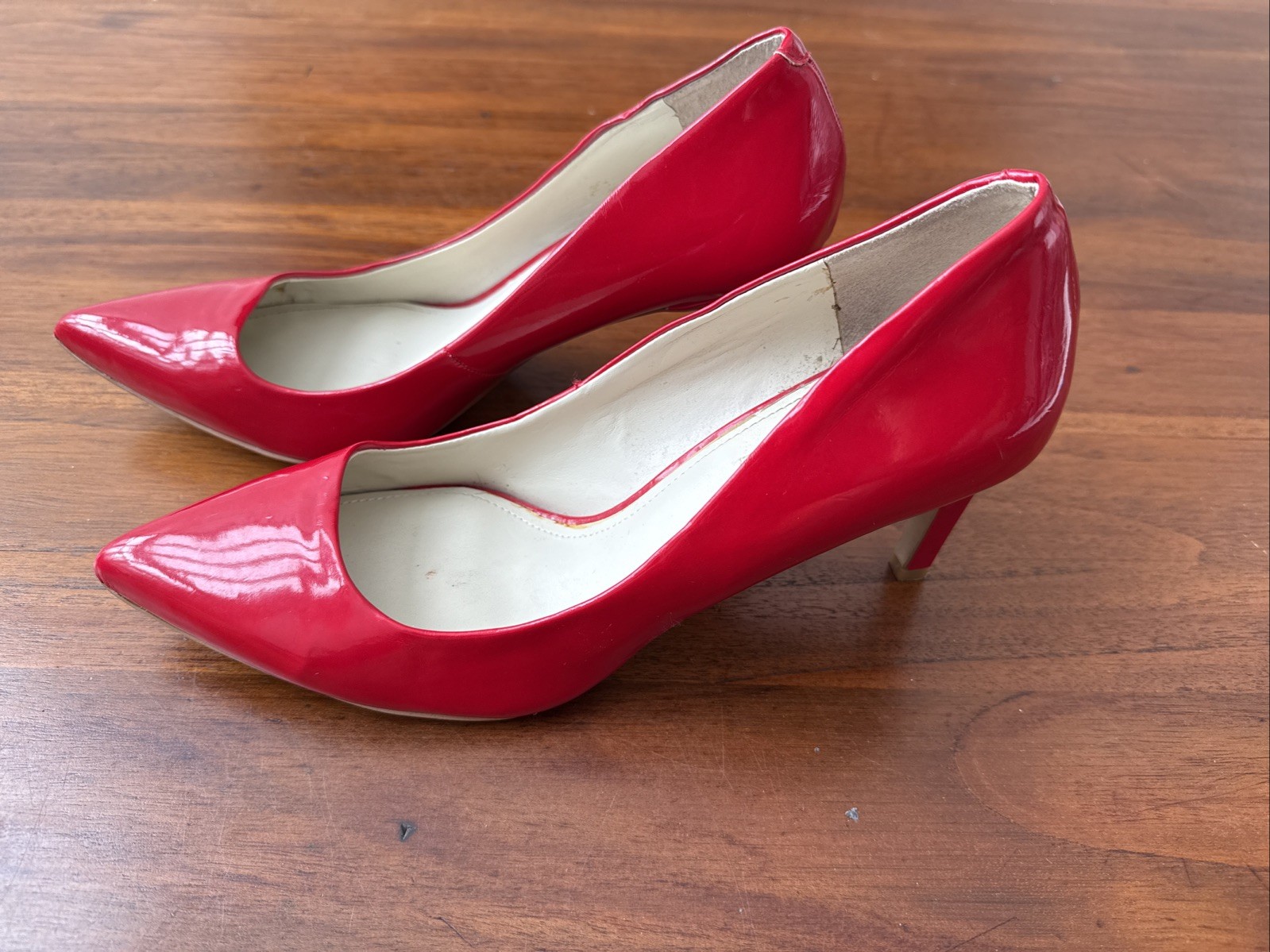 BCBGeneration Women's Ruby Red Leather Pumps, Siz… - image 2