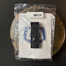 Gould & Goodrich Handcuff Strap Size 2.25" Basketweave Black Leather B83W