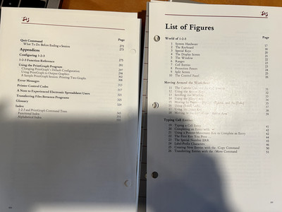Vintage IBM PC Lotus 123 Version 1A Users Manual & Quaid Software limited manual